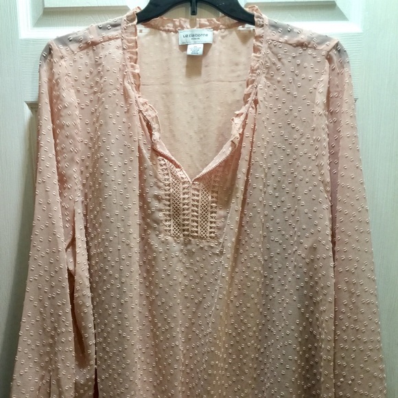 Liz Claiborne Tops - Liz Claiborne Size 3X Peach 🍑 Blouse NWT